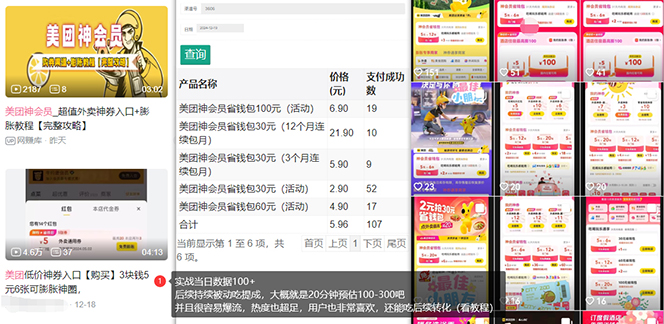 美团神券/神会员_入门级教程,外卖券膨胀推广项目【蓝海市场攻略】-财虎网络科技