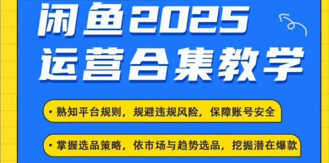 2025闲鱼电商运营全集，2025最新咸鱼玩法-财虎网络科技