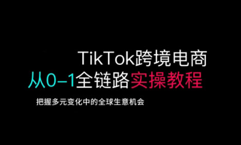 TikTok跨境电商从0-1全链路全方位实操教程,把握多元变化中的全球生意机会-财虎网络科技