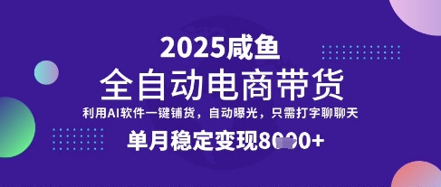 全网首发【闲鱼全自动电商带货】三年磨一剑，一朝露锋芒，单月稳定变现8k+【揭秘】-财虎网络科技