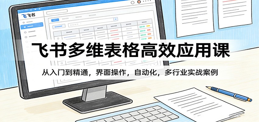 飞书多维表格高效应用课：从入门到精通，界面操作，自动化，多行业实战案例-财虎网络科技