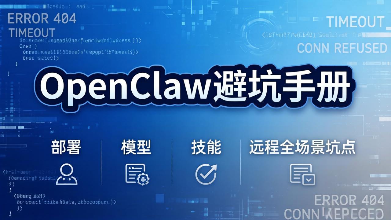 OpenClaw避坑手册：部署+模型+技能+远程全场景坑点，一次性给你说全，少走弯路-财虎网络科技