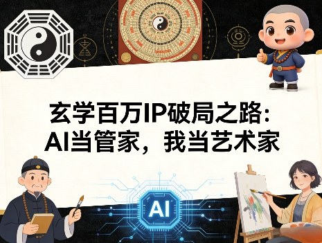 玄学百万IP破局之路：AI当管家，我当艺术家-财虎网络科技