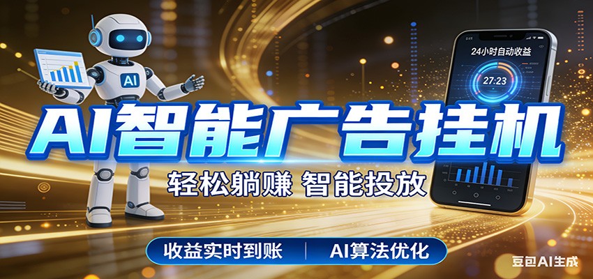 智能广告挂机新时代，利用碎片化时间实现稳定被动收益，AI帮你持续盈利-财虎网络科技