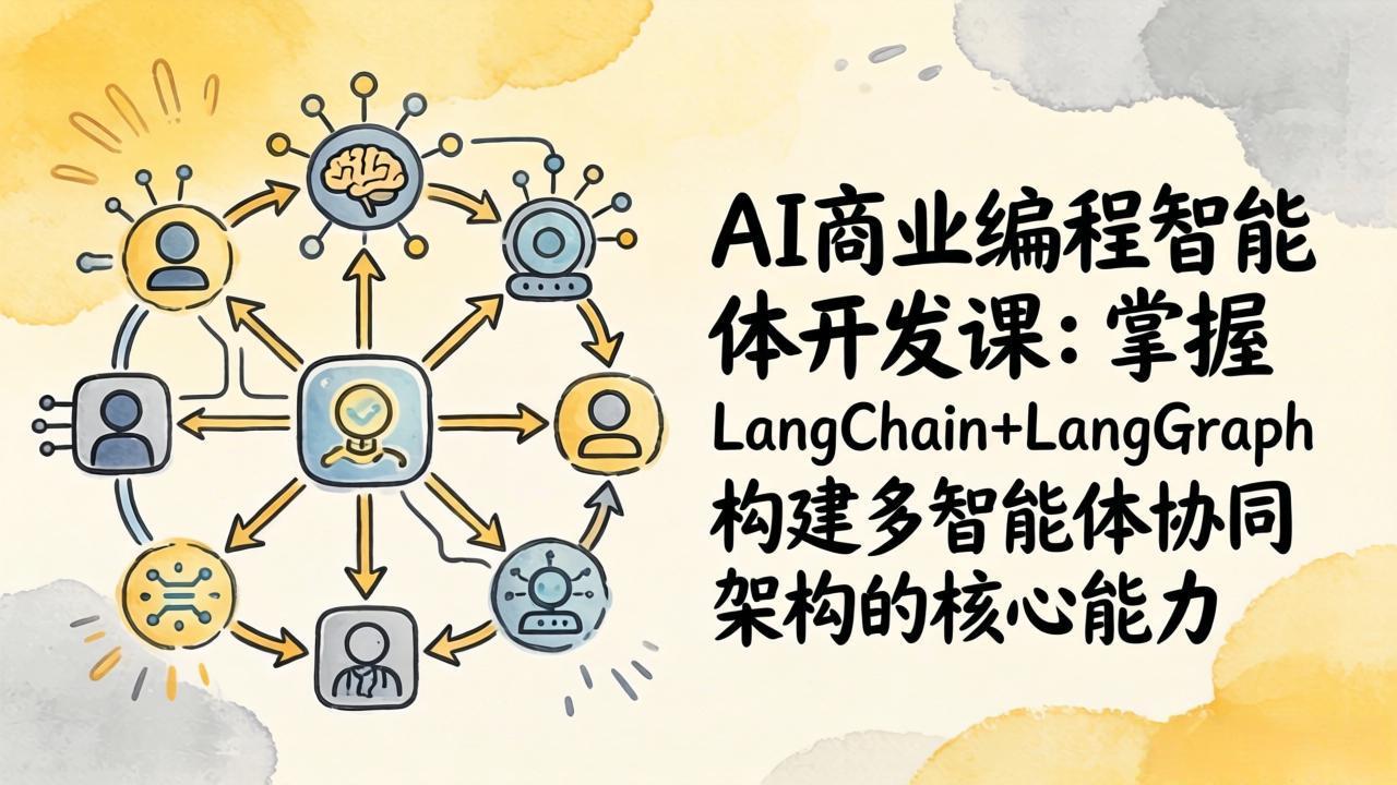 AI商业编程智能体开发课：掌握LangChain+LangGraph构建多智能体协同架构的核心能力-财虎网络科技
