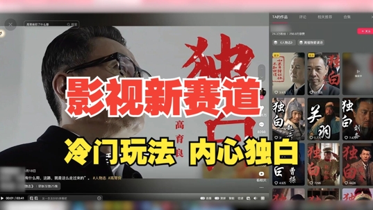 最新影视解说玩法，人物独白，30天涨粉24万+，全流程拆解【揭秘】-财虎网络科技