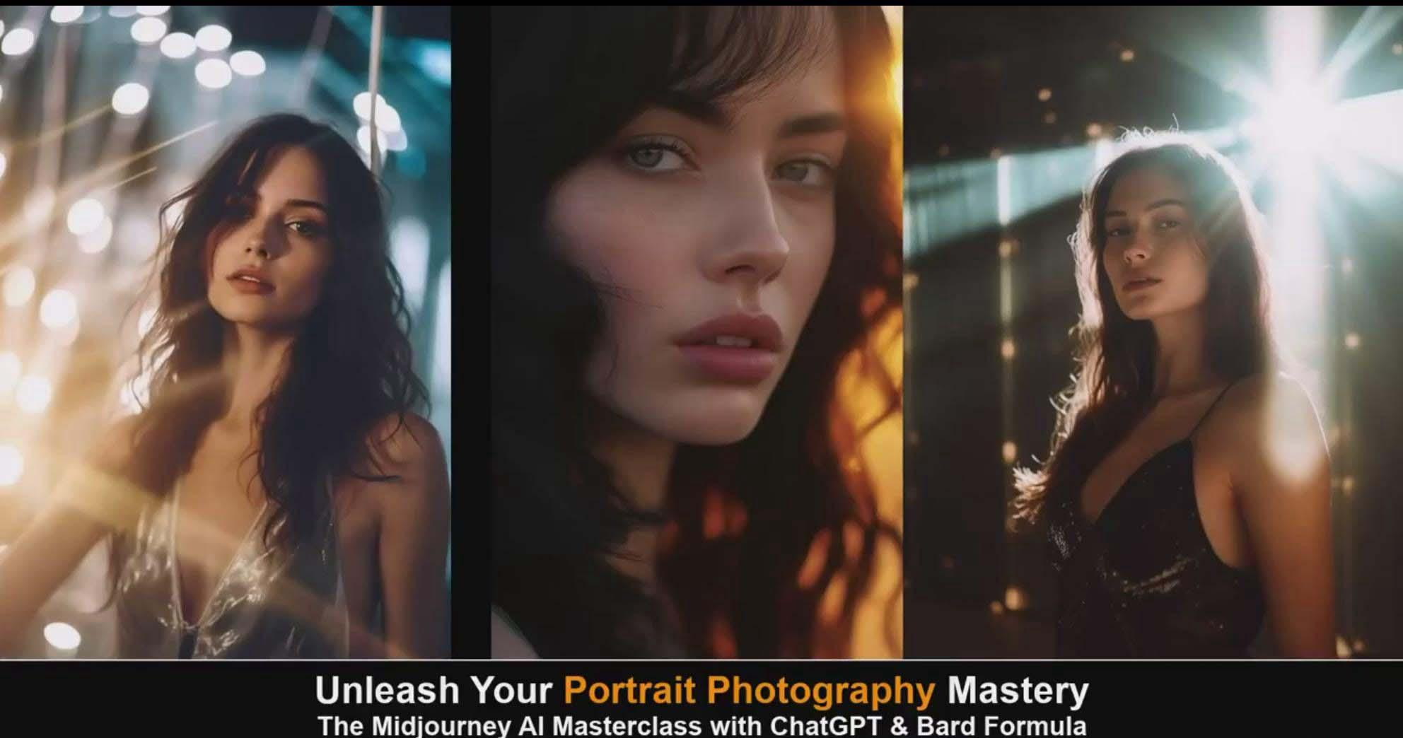 图片[6]-(9312期)Midjourney v5 ChatGPT 和 Bard AI人工智能人像摄影大师班-15节-中英字幕-财虎网络科技
