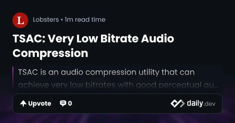 TSAC ｜音频压缩-财虎网络科技