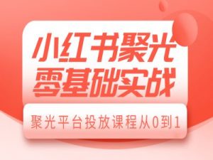 小红书聚光零基础实战，聚光平台投放课程从0到1-财虎网络科技