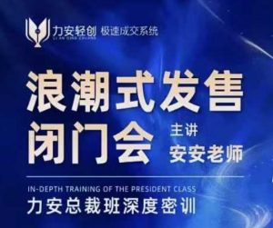 力安深圳闭门会：浪潮式发售，手把手教你做批量搞定成交-财虎网络科技