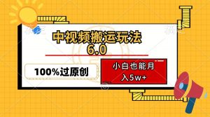 中视频搬运玩法6.0，利用软件双重去重，100%过原创，小白也能月入5w+-财虎网络科技