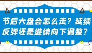 某公众号付费文章：节后大盘会怎么走？延续反弹还是继续向下调整？-财虎网络科技
