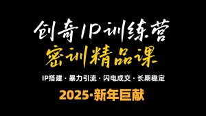 2025年“知识付费IP训练营”小白避坑年赚百万，暴力引流，闪电成交-财虎网络科技