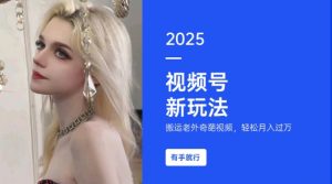 搬运老外奇葩视频，撸视频号分成计划收益，每天只需一小时，新手小白轻松月入过W-财虎网络科技