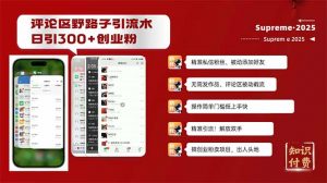 评论区野路子截流创业粉新方法，日被动加300+创业粉，精准引流被动添加...-财虎网络科技