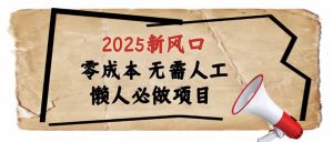 2025新风口，懒人必做项目，零成本无需人工，轻松上手无门槛-财虎网络科技