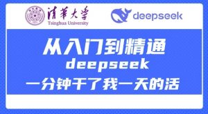 清华大学讲DeepSeek最全教程，从入门到精通，deepseek一分钟干了我一天的活-财虎网络科技