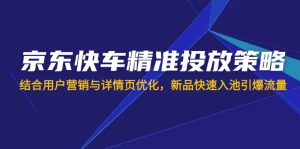 京东快车精准投放策略,结合用户营销与详情页优化,新品快速入池引爆流量-财虎网络科技