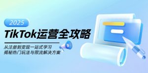 TikTok运营全攻略,从注册到变现一站式学习,揭秘热门玩法与限流解决方案-财虎网络科技