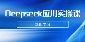 Deepseek应用实操课：AI制作数字妈妈、写真、短视频，辅导作业，PPT制作等-财虎网络科技