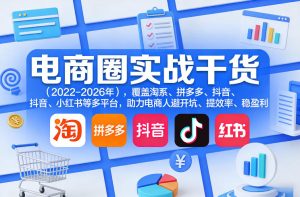 电商圈实战干货(2023-2026年)，覆盖淘系、拼多多、抖音、小红书等多平台，助力电商人避开坑、提效率、稳盈利-财虎网络科技