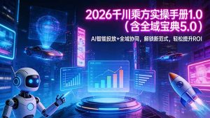 2026 千川乘方实操手册 1.0(含全域宝典 5.0-财虎网络科技