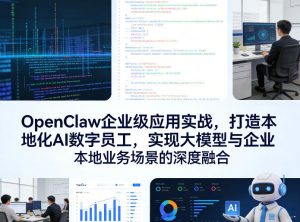 OpenClaw企业级应用实战，打造本地化AI数字员工，实现大模型与企业本地业务场景的深度融合-财虎网络科技