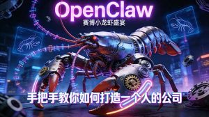 OpenClaw，小龙虾-从产品到爆款的成长之路，手把手教你如何打造一个人的公司-财虎网络科技