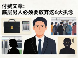 付费文章：底层男人必须要放弃这6大执念-财虎网络科技