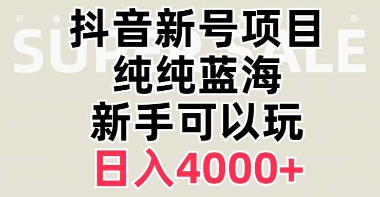 抖音蓝海赛道，必须是新账号，日入4000+【揭秘】-财虎网络科技