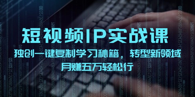 短视频IP实战课,独创一键复制学习秘籍,转战新领域,月赚五万轻松行-财虎网络科技