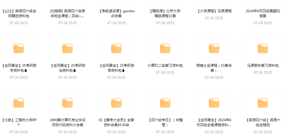 大学资源最全合集-财虎网络科技