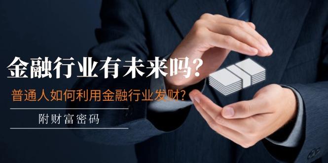 某付费文章：金融行业有未来吗？普通人如何利用金融行业发财?(附财富密码-财虎网络科技