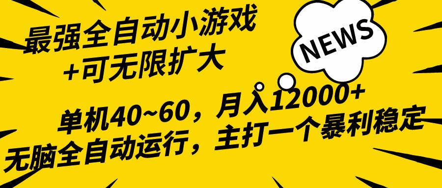 (10046期)2024最新全网独家小游戏全自动，单机40~60,稳定躺赚，小白都能月入过万-财虎网络科技