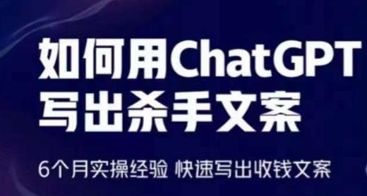 如何用ChatGPT写出杀手文案，6个月实操经验，快速写出收钱文案-财虎网络科技