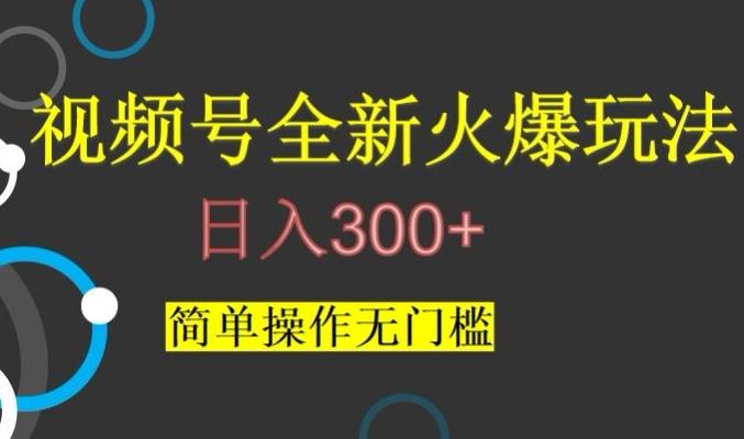 视频号最新爆火玩法，日入300+，简单操作无门槛【揭秘】-财虎网络科技