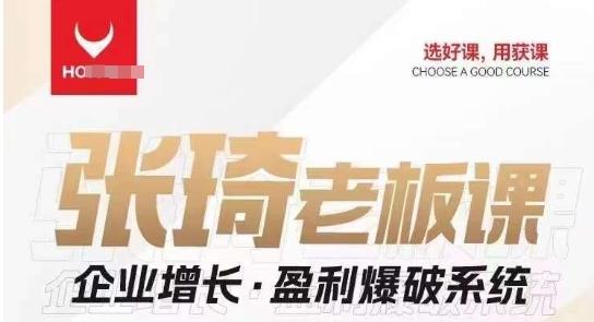 【组合课】张琦张琦老板企业增长·盈利爆破系统（直播专享）-财虎网络科技