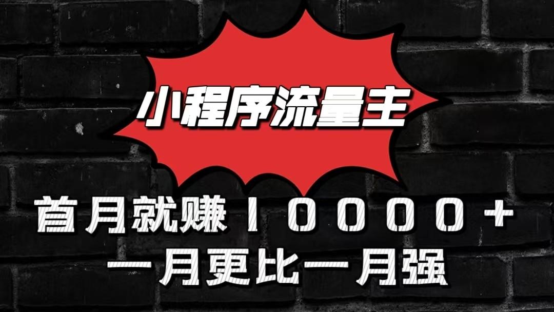 小程序流量主首月就赚10000+，一月更比一月强！小本创业首选-财虎网络科技