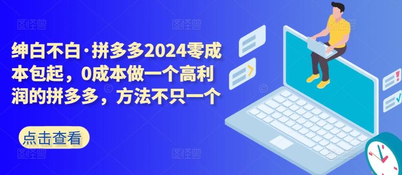 拼多多2024零成本包起，0成本做一个高利润的拼多多，方法不只一个-财虎网络科技