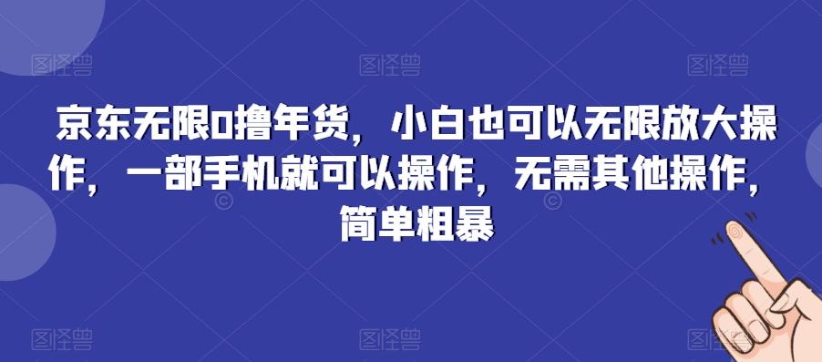京东无限0撸年货，小白也可以无限放大操作，一部手机就可以操作，无需其他操作，简单粗暴-财虎网络科技