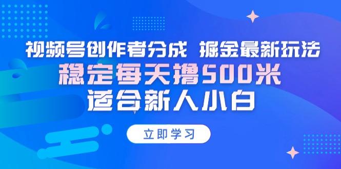 【蓝海项目】视频号创作者分成 掘金最新玩法 稳定每天撸500米 适合新人小白-财虎网络科技