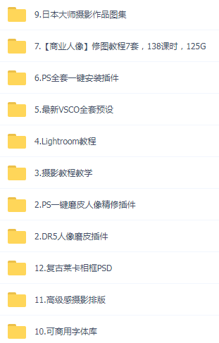 某宝买的杂乱PS LR教程预设摄影-财虎网络科技