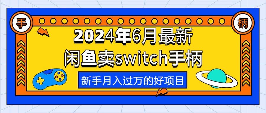 2024年6月最新闲鱼卖switch游戏手柄，新手月入过万的第一个好项目-财虎网络科技