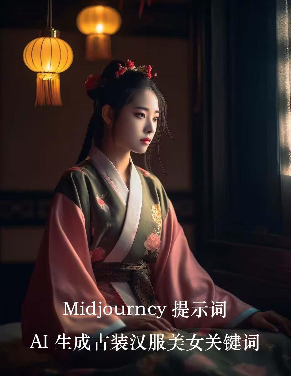 Midjourney关键词-AI生成中国风古装汉服美女人像提示关键词-财虎网络科技