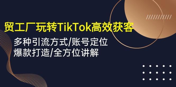 外贸工厂玩转TikTok高效获客，多种引流方式/账号定位/爆款打造/全方位讲解-财虎网络科技
