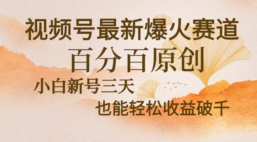 视频号最新爆火赛道，中老年粉深信不疑，百分百原创，新号三天收益轻松…-财虎网络科技