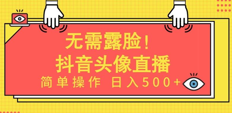 无需露脸，Ai头像直播项目，简单操作日入500+【揭秘】-财虎网络科技