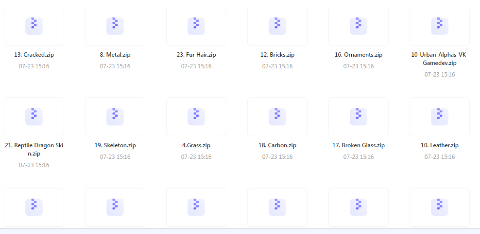 【素材分享】实用教程+素材 Zbrush与Blender表面纹理合集-财虎网络科技