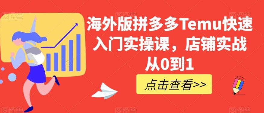 海外版拼多多Temu快速入门实操课，店铺实战从0到1-财虎网络科技