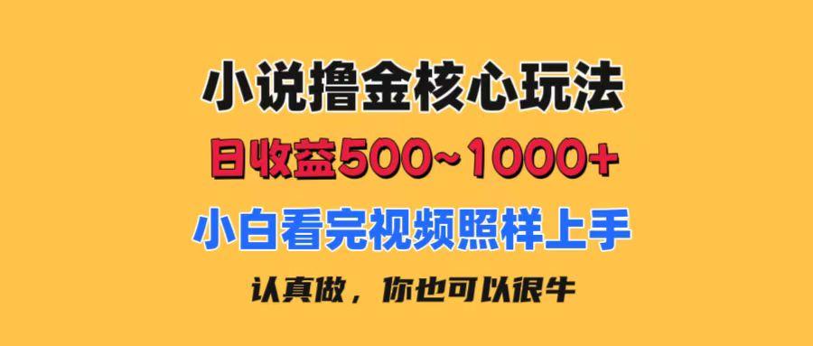 小说撸金核心玩法，日收益500-1000+，小白看完照样上手，0成本有手就行-财虎网络科技